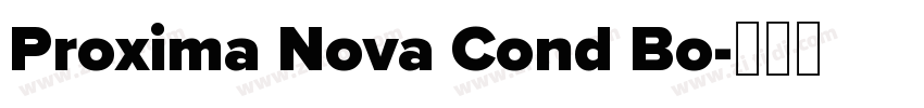 Proxima Nova Cond Bo字体转换